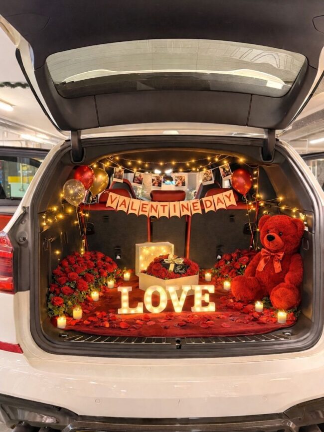 Luxury Car Trunk Proposal  Surprise Setup