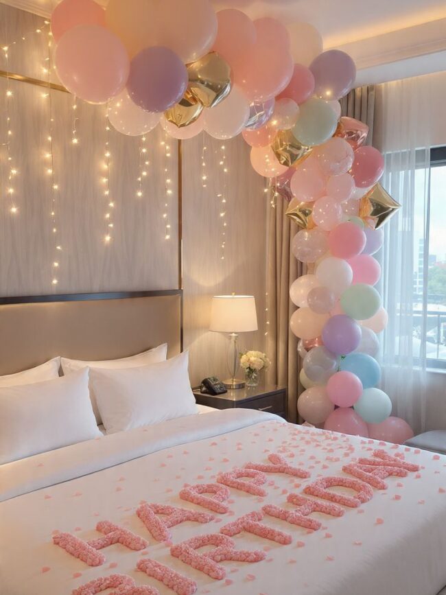 Luxury Birthday Room Decoration Package